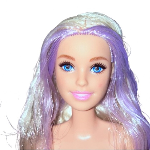 Barbie Other - Barbie Fashion Doll with Purple and Blonde Hair